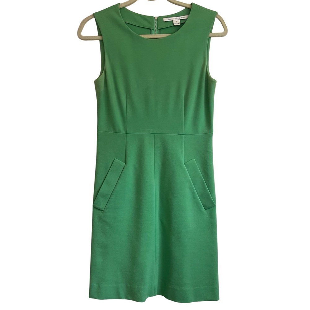 Diane Von Furstenberg Green Mini Dress
